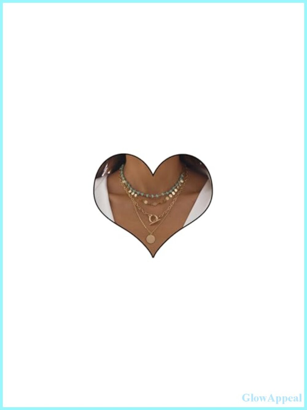 Gold Layered Western Boho Turquoise Necklace Set